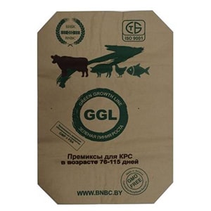 Sac à valve en papier kraft destiné à l'alimentation animale
